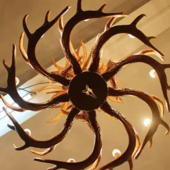 Comfort u0026 Style Beleuchtung-Hirschhorn-Pendelleuchte - Leuchte im amerikanischen Loft-Stil