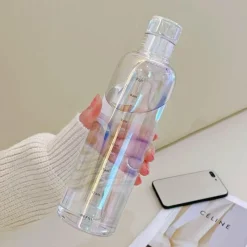 The Decor Haven Küche & Esszimmer-Hitzebeständige Glaswasserflasche - Stilvolles Zeitskalen-Design