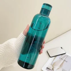 The Decor Haven Küche & Esszimmer-Hitzebeständige Glaswasserflasche - Stilvolles Zeitskalen-Design