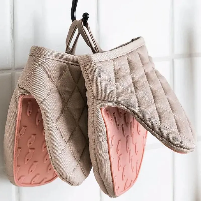 Decor Küche & Esszimmer-Hitzebeständige Silica-Ofenhandschuhe - Kochhandschuhe