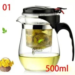 The Cozy Mug Küche & Esszimmer-Hitzebeständige Teekanne aus Glas – Teekanne in Premiumqualität