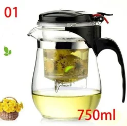 The Cozy Mug Küche & Esszimmer-Hitzebeständige Teekanne aus Glas – Teekanne in Premiumqualität