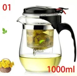 The Cozy Mug Küche & Esszimmer-Hitzebeständige Teekanne aus Glas – Teekanne in Premiumqualität