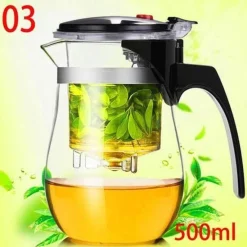 The Cozy Mug Küche & Esszimmer-Hitzebeständige Teekanne aus Glas – Teekanne in Premiumqualität