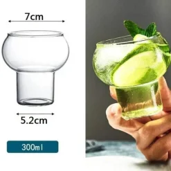 Plates u0026 More Küche & Esszimmer-Hitzebeständiger Cold Brew-Kaffeebecher aus Glas – perfekt für Milchlattes und Sprudelwasser