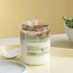 Plates u0026 More Küche & Esszimmer-Hitzebeständiger Kaffeebecher aus Glas – vielseitiger Becher für Tee, Milch und Bier