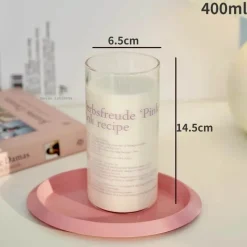 Plates u0026 More Küche & Esszimmer-Hitzebeständiger Kaffeebecher aus Glas – vielseitiger Becher für Tee, Milch und Bier