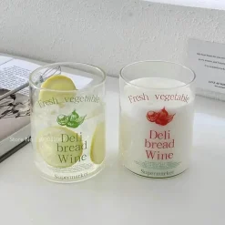 Plates u0026 More Küche & Esszimmer-Hitzebeständiger Kaffeebecher aus Glas – vielseitiger Becher für Tee, Milch und Bier