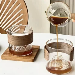 Plates u0026 More Küche & Esszimmer-Hitzebeständiges Guanshan-Kaffeetassen-Set im Vintage-Stil – elegantes Trinkgeschirr aus Glas