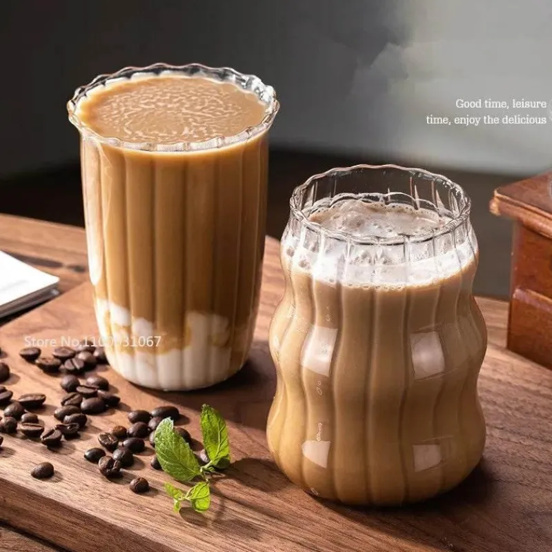 Plates u0026 More Küche & Esszimmer-Hitzebeständiges Kaffeebecher-Set aus Glas – Klare Tassen für Tee, Bier und Saft