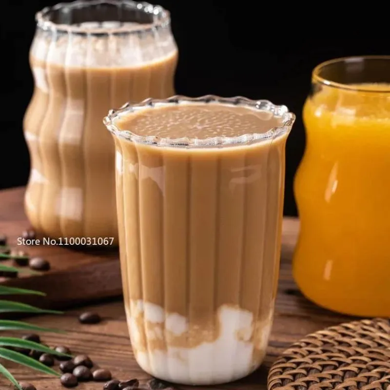 Plates u0026 More Küche & Esszimmer-Hitzebeständiges Kaffeebecher-Set aus Glas – Klare Tassen für Tee, Bier und Saft