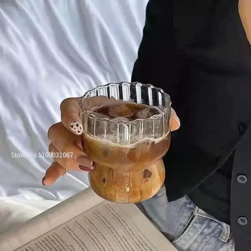 Plates u0026 More Küche & Esszimmer-Hitzebeständiges Kaffeebecher-Set aus Glas – Klare Tassen für Tee, Bier und Saft