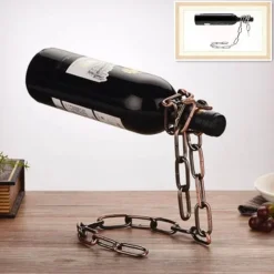 Brew Bliss Küche & Esszimmer-Hängender Weinhalter - Magisches Weinregal aus Metall