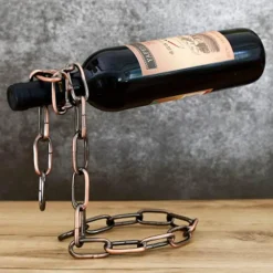 Brew Bliss Küche & Esszimmer-Hängender Weinhalter - Magisches Weinregal aus Metall