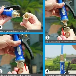 Nomad Gear Camping Im Freien|Outdoor-Artikel-Hochdruck-Schlauchdüse – verstellbare Wasserpistole