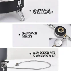 Trail u0026 Beyond Camping-Werkzeuge|Camping Im Freien-Hocheffizienter Mini-Campingkocher – Tragbarer Outdoor-Kocher