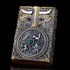 The Outdoor Vault Outdoor-Gadgets|Heimwerkzeuge-Hochleistungs-Petroleumfeuerzeug aus Stahl – Funkenzündungswerkzeug