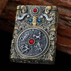 The Outdoor Vault Outdoor-Gadgets|Heimwerkzeuge-Hochleistungs-Petroleumfeuerzeug aus Stahl – Funkenzündungswerkzeug