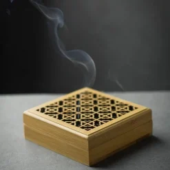 Willow u0026 Whim Wohndeko-Hohler Räucherstäbchenhalter aus Bambus – Natürliches Aromatherapie-Accessoire