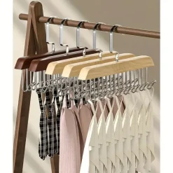 Room to Spare Aufbewahrung Und Organisation-Holzbügel mit 8 Haken – Freistehender Organizer für Unterwäsche