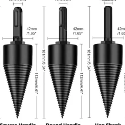 Roam Ready Outdoor-Artikel|Heimwerkzeuge-Holzspaltbohrer - Effizientes Zubehör für die Holzbearbeitung