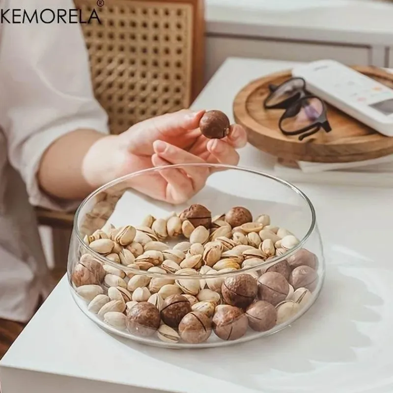 Plates u0026 More Küche & Esszimmer-Holztablett-Set mit doppelschichtigen Glasbehältern – stilvolle Süßigkeitenaufbewahrung