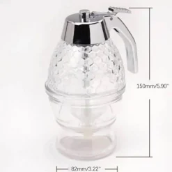 The Cozy Mug Küche & Esszimmer-Honigspender - Honighalter aus Wabenglas