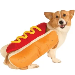 Decor Haustierzubehör-Hot Dog Kostüm für Hunde – Süßes Halloween Haustier Outfit