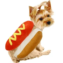 Decor Haustierzubehör-Hot Dog Kostüm für Hunde – Süßes Halloween Haustier Outfit