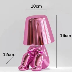 Bright Accents Beleuchtung-Humanoide Harz-Touch-Lampe - Buntes süßes Nachtlicht