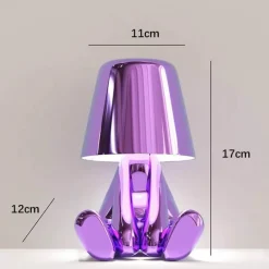 Bright Accents Beleuchtung-Humanoide Harz-Touch-Lampe - Buntes süßes Nachtlicht