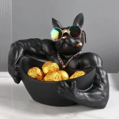 Tom Küche & Esszimmer-Hundestatue aus Kunstharz – einzigartige Wohndekoration, Skulptur, Geschenk für Hundeliebhaber