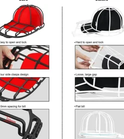 Tom Küche & Esszimmer-Hutwasch- und Trocknergestell – langlebiger Kappenreiniger und -former für Erwachsene und Kinder