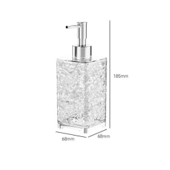 The Bath Nook Badezimmer-Ice Pattern Soap Dispenser - Decorative Bathroom Accessory