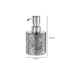 The Bath Nook Badezimmer-Ice Pattern Soap Dispenser - Decorative Bathroom Accessory