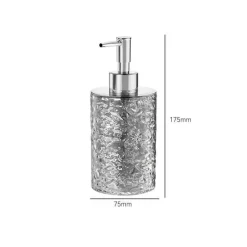 The Bath Nook Badezimmer-Ice Pattern Soap Dispenser - Decorative Bathroom Accessory
