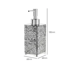 The Bath Nook Badezimmer-Ice Pattern Soap Dispenser - Decorative Bathroom Accessory