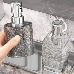 The Bath Nook Badezimmer-Ice Pattern Soap Dispenser - Decorative Bathroom Accessory