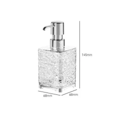 The Bath Nook Badezimmer-Ice Pattern Soap Dispenser - Decorative Bathroom Accessory