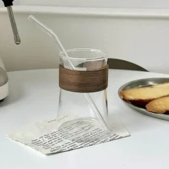 Plates u0026 More Küche & Esszimmer-Iced Latte Coffee Tumbler - Vielseitiger Heiß-/Kaltgetränkebecher aus Glas