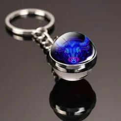 The Outdoor Vault Outdoor-Artikel|Outdoor-Gadgets-Im Dunkeln leuchtender kosmischer Schlüsselanhänger – leuchtendes, buntes Accessoire