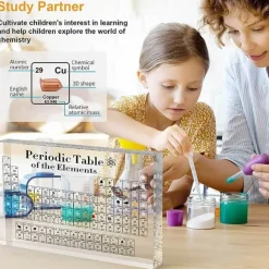 The Light Loft Beleuchtung-Im Dunkeln leuchtendes Nachtlicht mit Periodensystem – Wissenschaftsdekor für Kinder