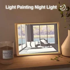 Bright Accents Beleuchtung-Im Dunkeln leuchtendes Nachtlicht – Leuchtende Wanddekoration