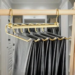 Room to Spare Aufbewahrung Und Organisation-6-in-1 drehbarer Hosenbügel – Platzsparender Hosen-Organizer