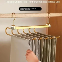 Room to Spare Aufbewahrung Und Organisation-6-in-1 drehbarer Hosenbügel – Platzsparender Hosen-Organizer