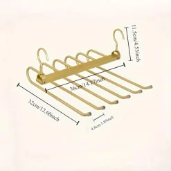 Room to Spare Aufbewahrung Und Organisation-6-in-1 drehbarer Hosenbügel – Platzsparender Hosen-Organizer