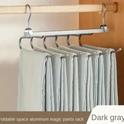 Room to Spare Aufbewahrung Und Organisation-6-in-1 drehbarer Hosenbügel – Platzsparender Hosen-Organizer