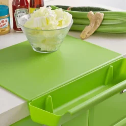 Deco Küche & Esszimmer-2in1 Schneidebrett mit seitlicher Ablage - Kreatives Küchengerät