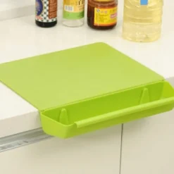 Deco Küche & Esszimmer-2in1 Schneidebrett mit seitlicher Ablage - Kreatives Küchengerät