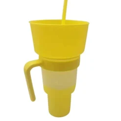 The Decor Haven Küche & Esszimmer|Outdoor-Artikel-2-in-1 Snack- und Getränkehalter Cup